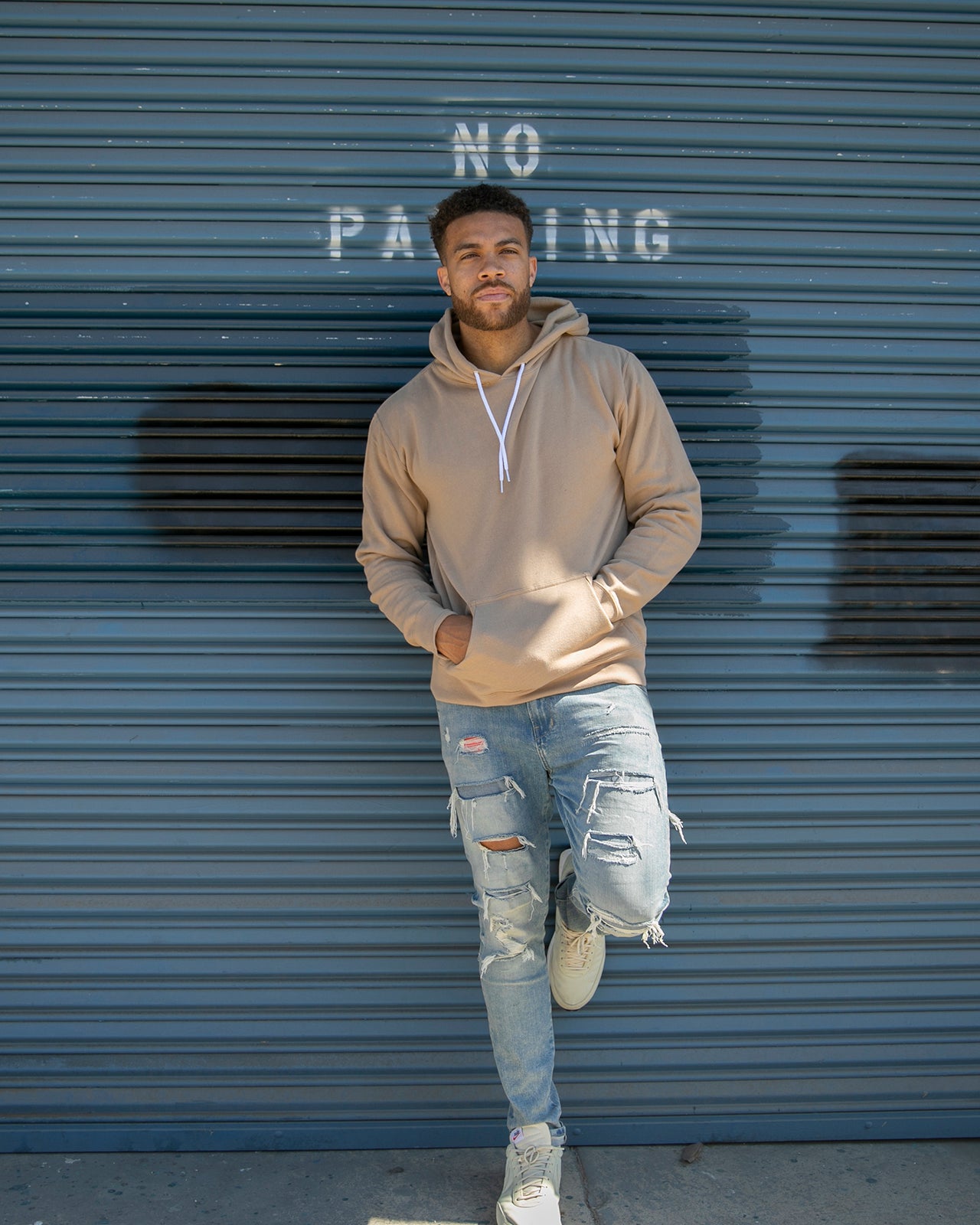 Unisex Lightweight Fitted Hooded Pullover Sweatshirt